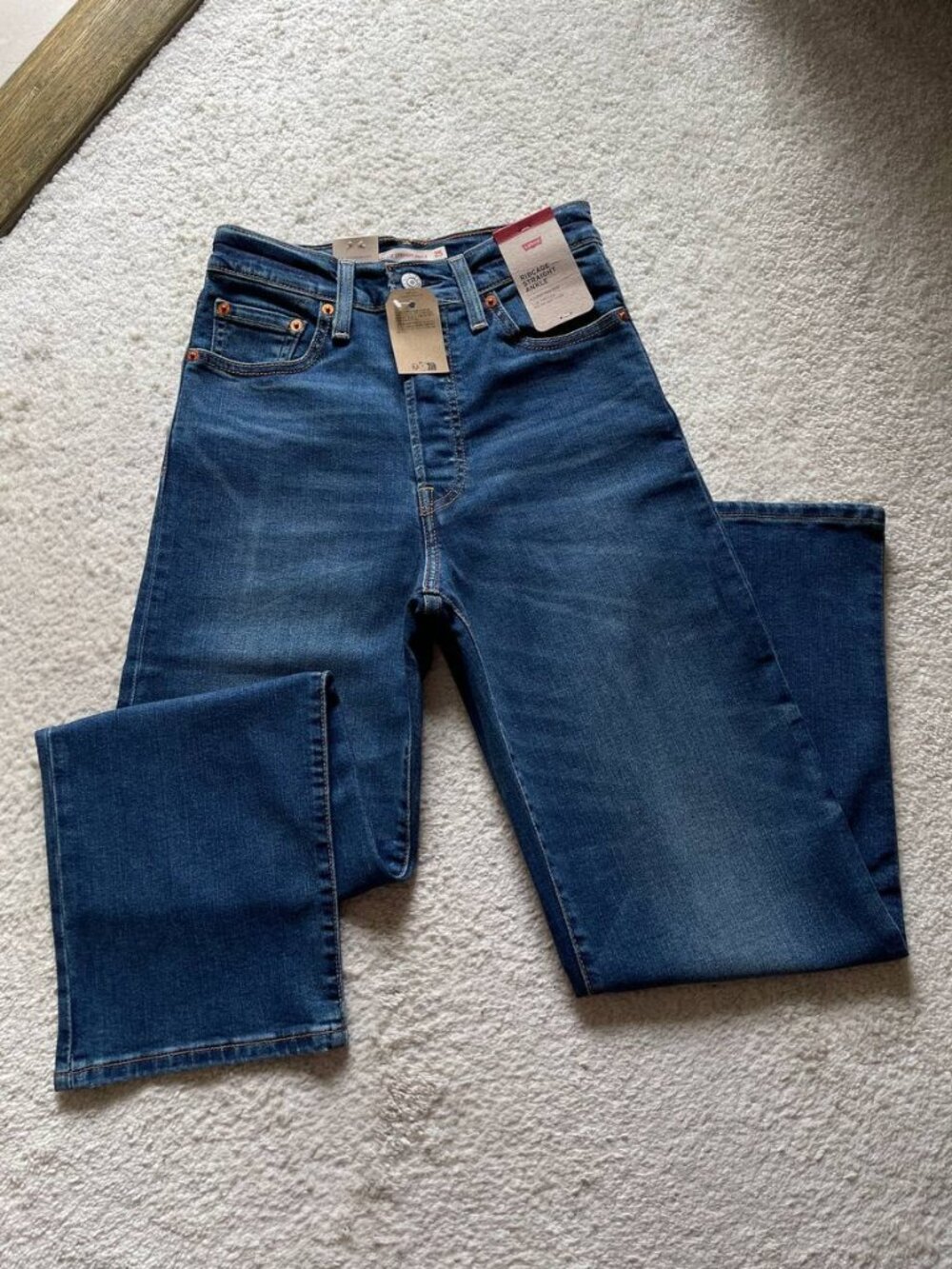 NWT Levi’s Ribcage Straight Ankle Women's Jeans Size 25/27